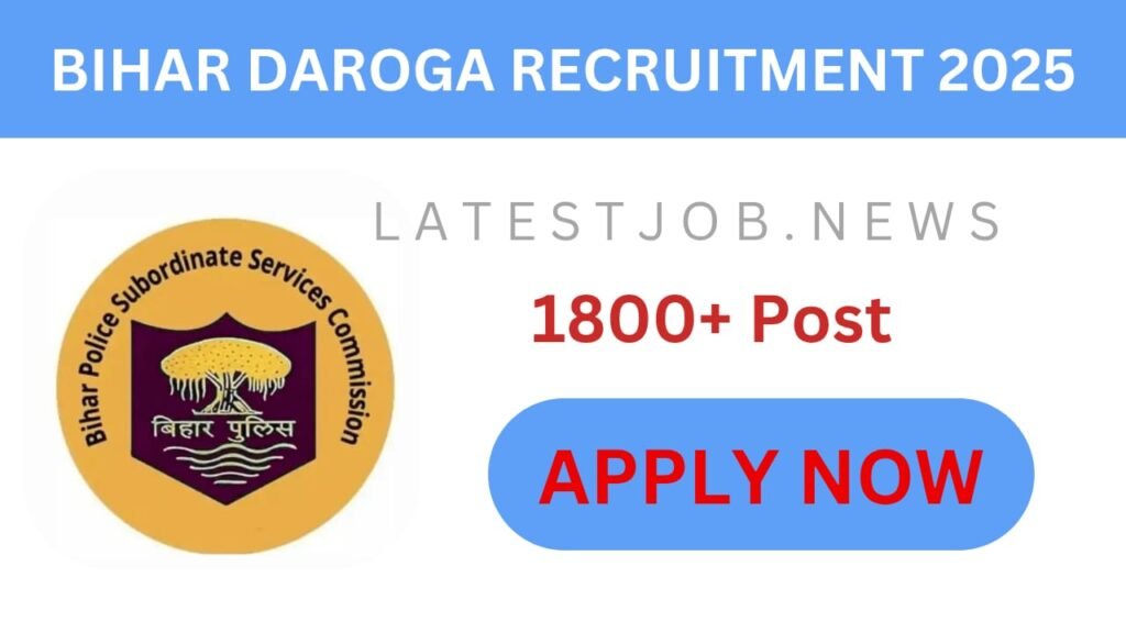 Syllabus, Exam Pattern & Eligibility Of Bihar Daroga Recruitment 2025 for 1800 Post: How to apply Bihar Daroga