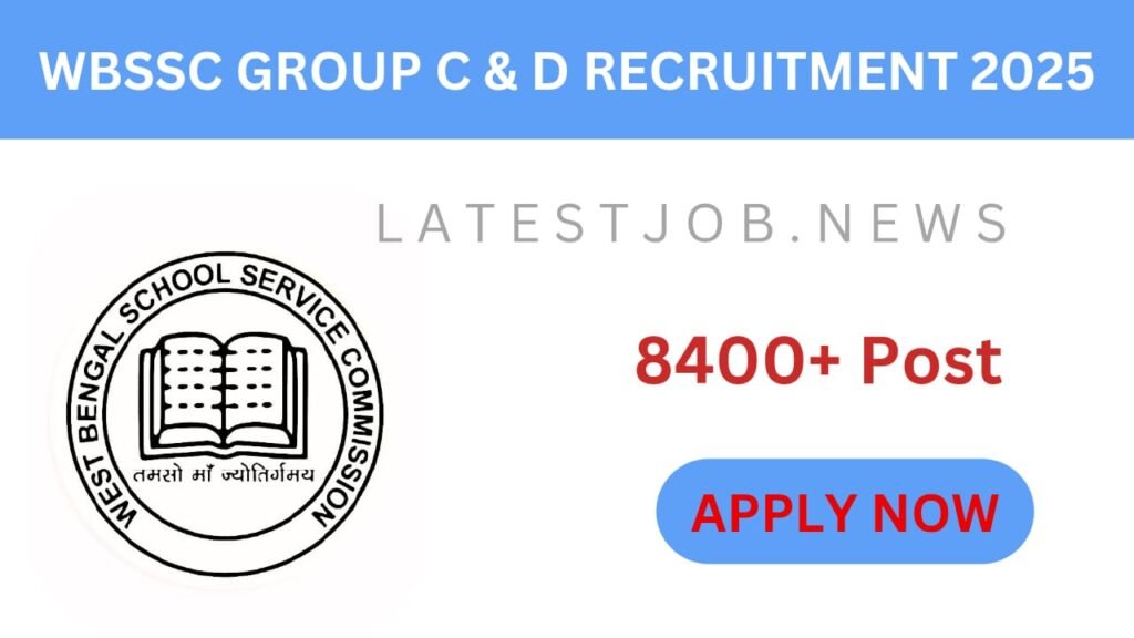 WBSSC Group C, D Recruitment 2025 Apply Online