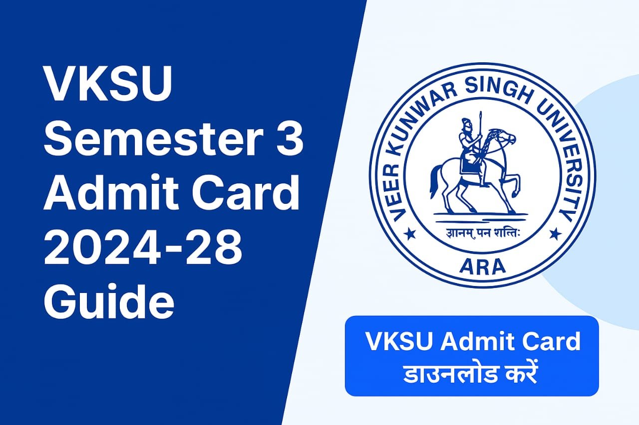 VKSU UG Semester 3 Session 2024-28 Admit Card