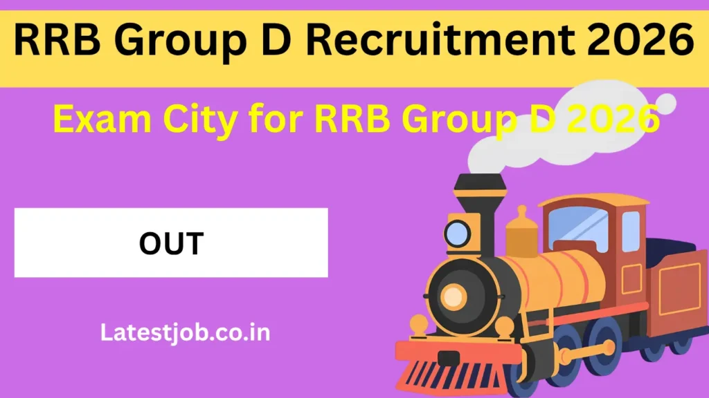 Exam City for RRB Group D 2026