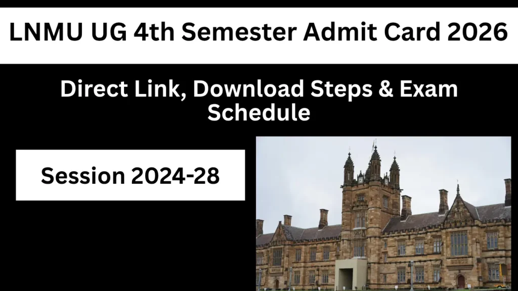 LNMU UG 4th Semester Admit Card 2026